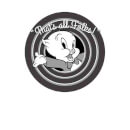 Looney Tunes That's All Folks Porky Pig Men's T-Shirt - White