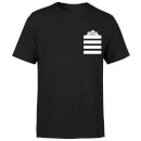 Looney Tunes Taz Stripes Pocket Print Men's T-Shirt - Black