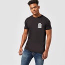 Looney Tunes Taz Stripes Pocket Print Men's T-Shirt - Black