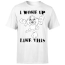 T-Shirt Homme Woke Up Like This Looney Tunes - Blanc