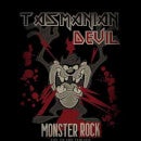 T-Shirt Homme Taz Diable de Tasmanie Monster Rock Looney Tunes - Noir