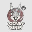 Looney Tunes Bugs Bunny Circle Logo Men's T-Shirt - Grey