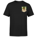 Looney Tunes Wile E Coyote Faux Pocket T-shirt - Zwart