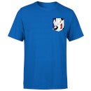Looney Tunes Pepe Le Pew Face Faux Pocket Men's T-Shirt - Royal Blue