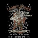 T-Shirt Homme Wile E Coyote Guitar Arena Tour Looney Tunes - Noir