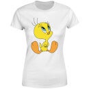 Looney Tunes Tweety Sitting Dames T-shirt - Wit