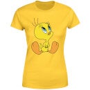 T-Shirt Femme Titi Assis Looney Tunes - Jaune