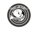Sweat Homme That's All Folks ! Porky Pig Looney Tunes - Blanc