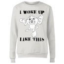 Looney Tunes I Woke Up Like This Women's Sweatshirt - White