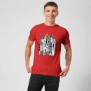 T-Shirt Homme Les Indestructibles 2 Skyline - Rouge