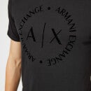 Armani Exchange Men's Tonal Logo T-Shirt - Black - S