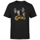 The Flintstones Distressed Bam Bam Gains Men's T-Shirt - Black