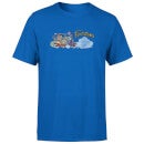 The Flintstones Family Car Distressed Men's T-Shirt - Royal Blue