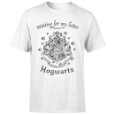 T-Shirt Homme J'attends Ma Lettre de Poudlard - Harry Potter - Blanc