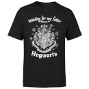 T-Shirt Homme J'attends Ma Lettre de Poudlard - Harry Potter - Noir