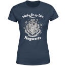 T-Shirt Femme J'attends Ma Lettre de Poudlard - Harry Potter - Bleu Marine
