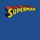 T-Shirt Homme Logo Superman Craquelé DC Comics - Bleu Roi