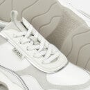 Karl Lagerfeld Women's Ventura Lazare Leather Runner Style Trainers - White