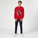 Marvel Knights Daredevil Layered Faces Sweatshirt - Red