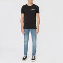 Calvin Klein Jeans Men's Chest Institutional Slim T-Shirt - CK Black - L