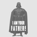 T-Shirt Star Wars Homme Dark Vador Pose Je Suis Ton Père - Gris