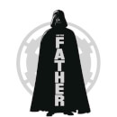 T-Shirt Star Wars Homme Dark Vador Père Impérial - Blanc