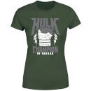 Camiseta para mujer Thor Ragnarok Hulk Champion de Marvel - Verde bosque