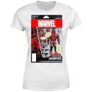 T-Shirt Femme Figurine Deadpool Marvel - Blanc