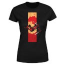 Marvel Deadpool Blood Strip T-shirt Femme - Noir