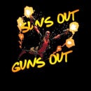 Sweat Femme Deadpool Suns Out Guns Out Marvel - Noir