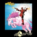 Sweat Femme Deadpool Chevauche une Licorne Marvel - Noir
