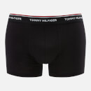 Tommy Hilfiger Men's 3-Pack Stretch Cotton Trunks - Black/White/Grey Heather - S