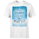 Disney Frozen Snow Poster Men's T-Shirt - White