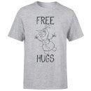T-Shirt Homme La Reine des Neiges - Olaf Free Hugs - Gris