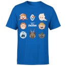 T-Shirt Homme La Reine des Neiges - Emoji - Bleu Roi