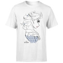 T-Shirt Homme La Reine des Neiges - Croquis Elsa Bleu - Blanc