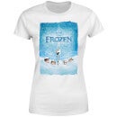 T-Shirt Femme Affiche La Reine des Neiges - Blanc