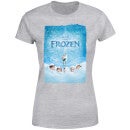 T-Shirt Femme Affiche La Reine des Neiges - Gris