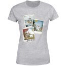 T-Shirt Femme La Reine des Neiges - Polaroid Olaf - Gris
