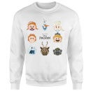 Disney Frozen Emoji Heads Sweatshirt - White
