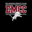 East Mississippi Community College Distressed Lion Men's T-Shirt - Black