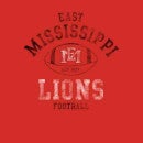 East Mississippi Community College Lions Football Distressed Men's T-Shirt - Red