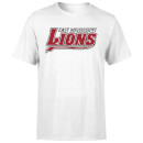 East Mississippi Community College Lions Script Logo Men's T-Shirt - White