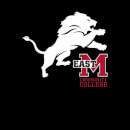 T-Shirt Homme Lion et Logo - East Mississippi Community College - Noir