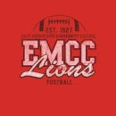 Camiseta East Mississippi Community College Lions Distressed - Hombre - Rojo