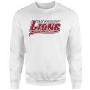 Sweat Homme Logo Lions Script - East Mississippi Community College - Blanc