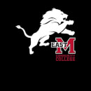 Sudadera con logotipo y león de East Mississippi Community College - Negro