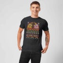 Rainbow Fairisle Christmas Sweatshirt Men's T-Shirt - Black