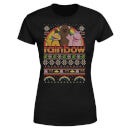 Camiseta Rainbow Fair Isle Navidad - Mujer - Negro