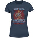 He-Man Distressed Women's T-Shirt - Navy